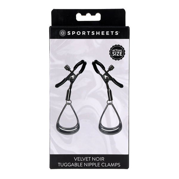 Sportsheets Velvet Noir Nipple Clamps
