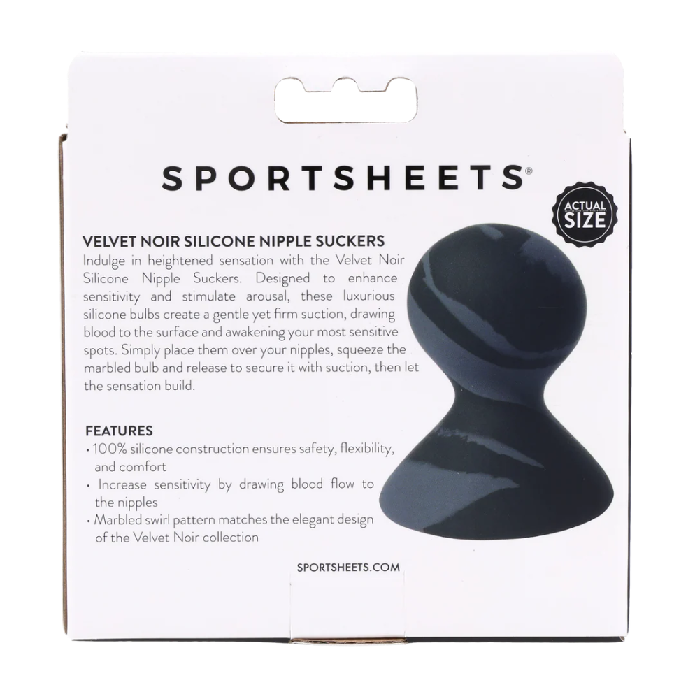 Sportsheets 'Velvet Noir' Silicone Nipple Suckers