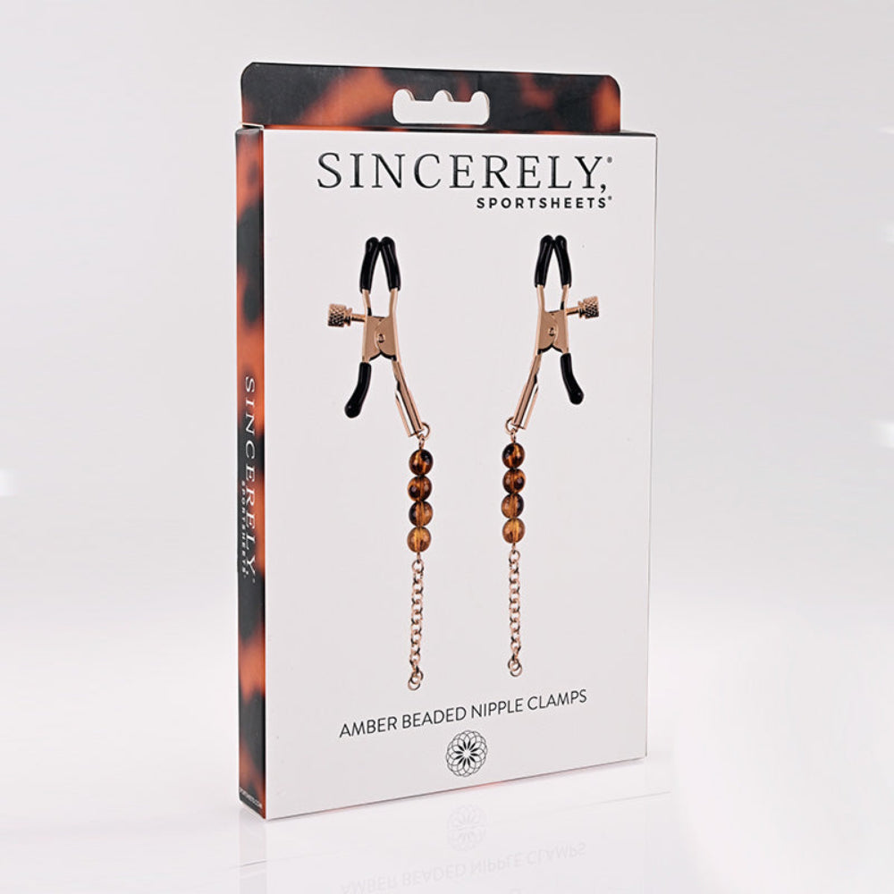 Sincerely 'Amber' Beaded Nipple Jewelry