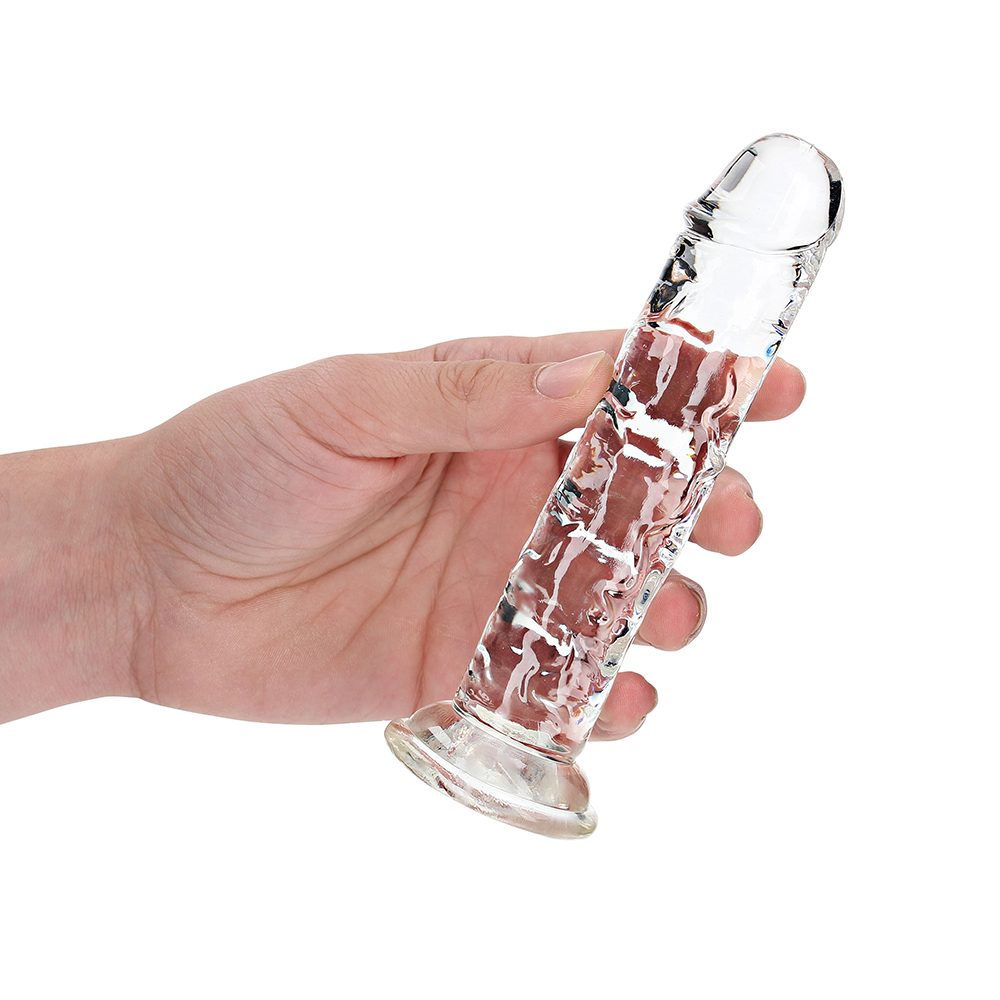 RealRock 6 inch straight translucent dildo