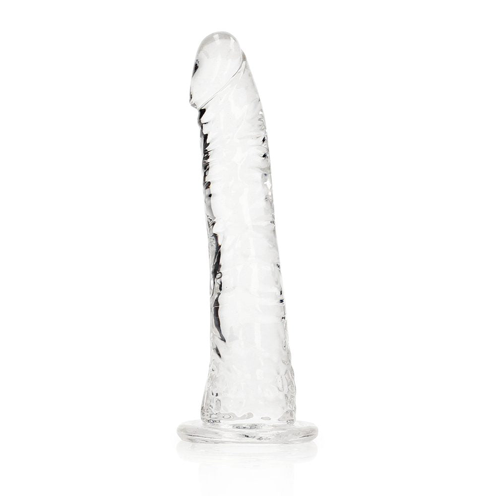 RealRock 6 inch slim translucent dildo