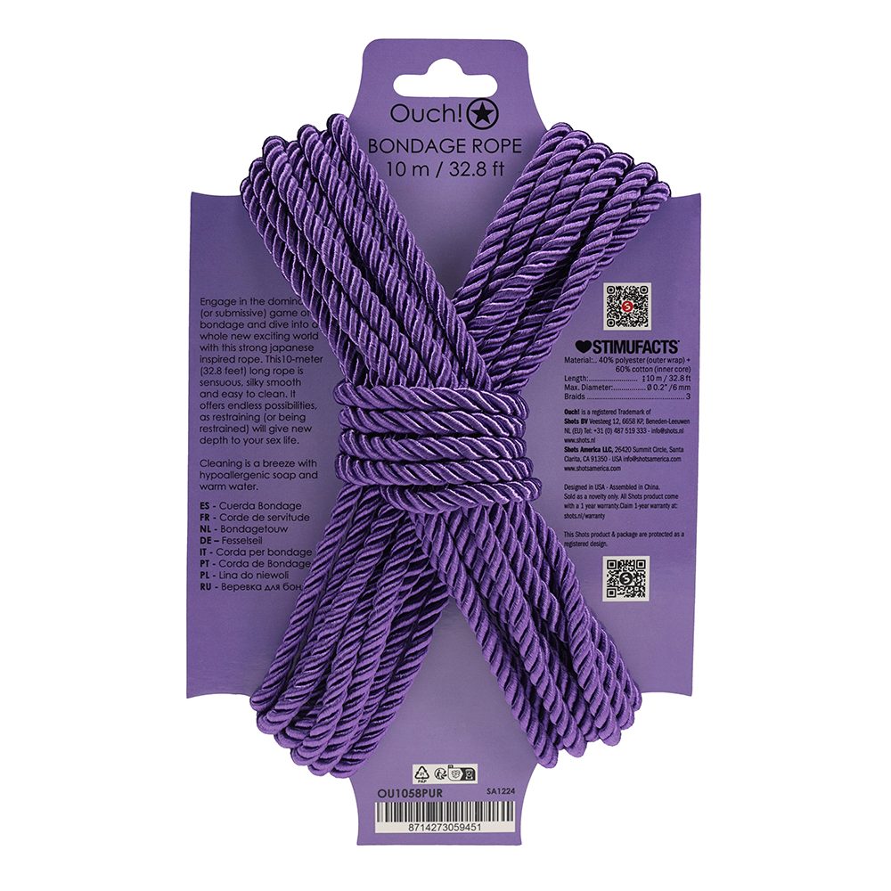 Ouch! Bondage Rope 10m -Purple