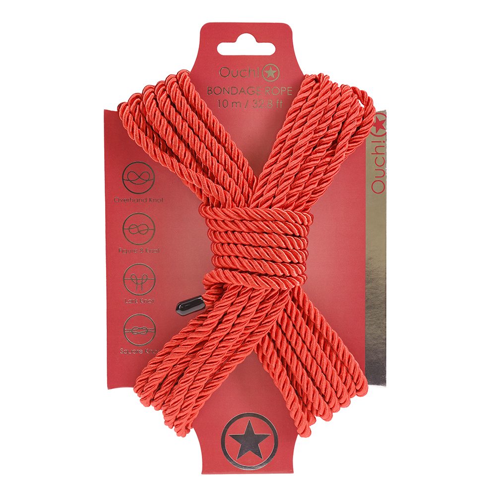 Ouch! Bondage Rope 10m -Red