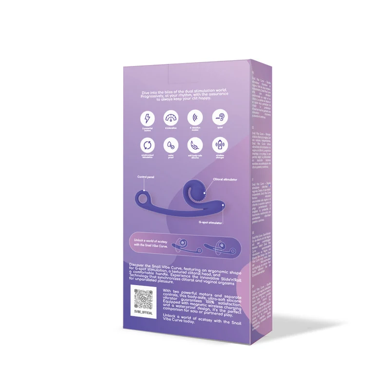 SVibe Snail Curve Vibrator - Purple - view 3