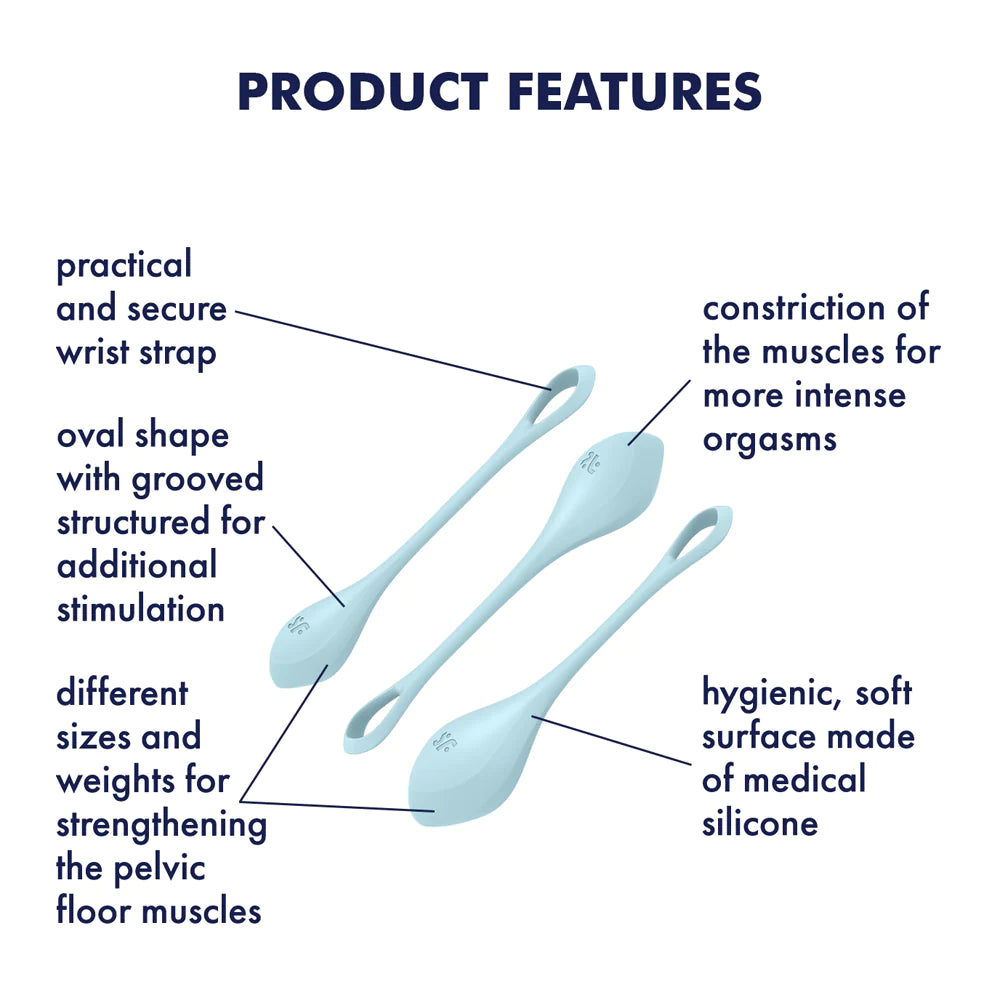 Satisfyer "Yoni Power 2" Trainer Set  -Light Blue