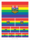 CC ''Alberta'' Pride Flag Sticker Sheet