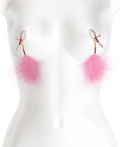 Bound ''F1'' Feather Nipple Clamps -Pink