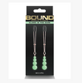 Bound ''G2'' Glows Nipple Clamps -Rose Gold