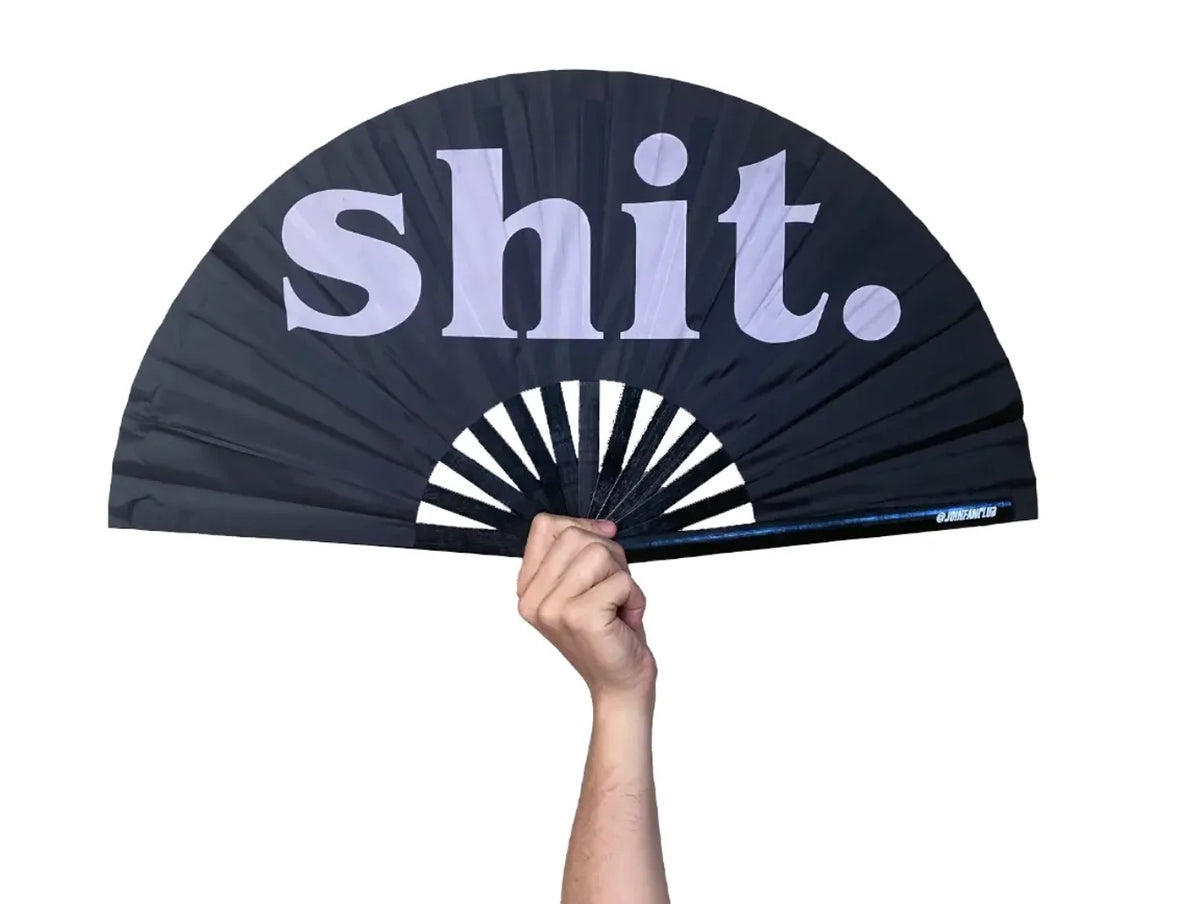 Shit Pride Hand Fan - Wooden