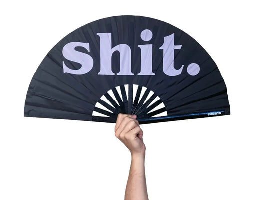 Shit Pride Hand Fan - Wooden