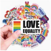Rainbow Pride Theme Stickers - Love and Equality
