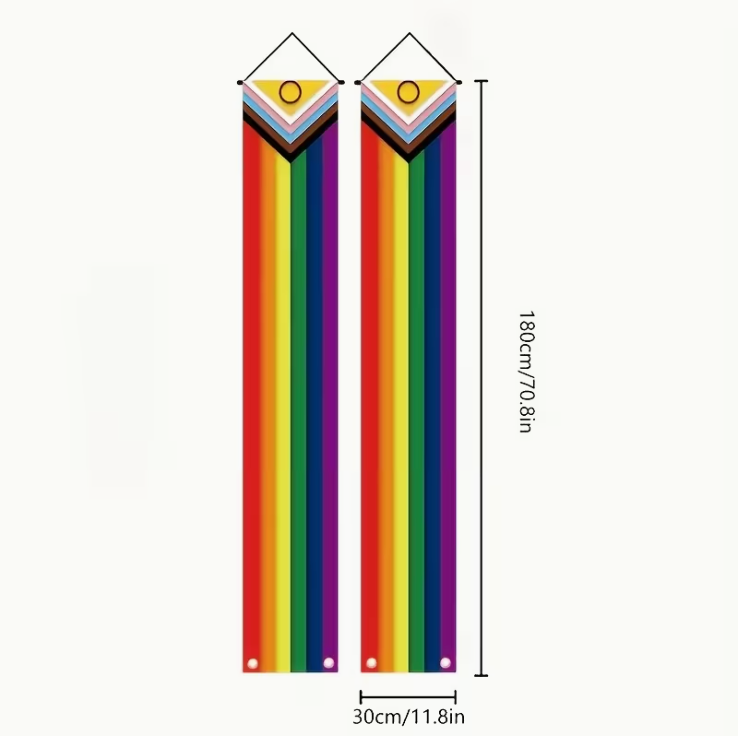 Pride Month Porch Decoration Banner (1 Pair)