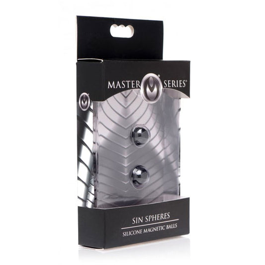Master Series - Sin Spheres - Magnetic Silicone Nipple Clamp