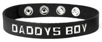 Leather Wordband Collar - Daddy Boy
