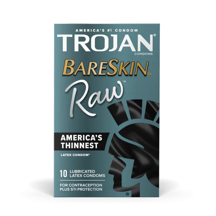Trojan Bareskin Raw Condoms - 10pk
