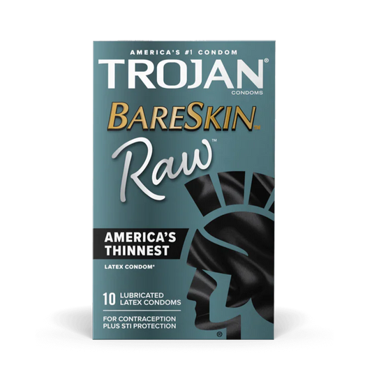Trojan Bareskin Raw Condoms - 10pk
