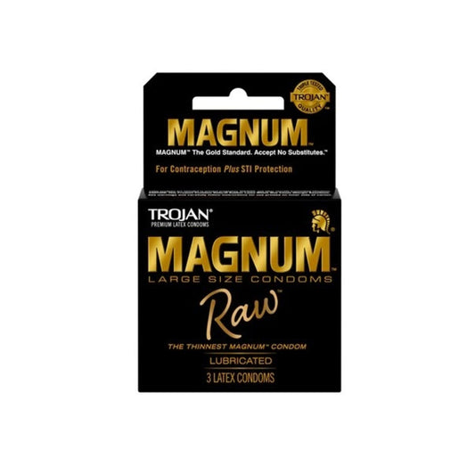 Trojan MAGNUM Raw Large Condoms - 3pk