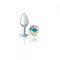 Cheeky Charms Gem Butt Plug - Small/Silver