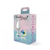 Cheeky Charms Gem Butt Plug - Small/Silver
