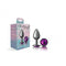 Cheeky Charms Gem Butt Plug - Gunmetal/Purple