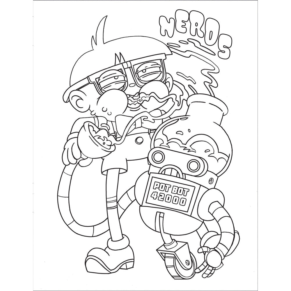 "Who Smokes Weed?" Colouring Book