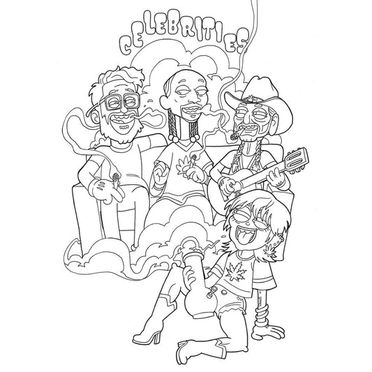 "Who Smokes Weed?" Colouring Book
