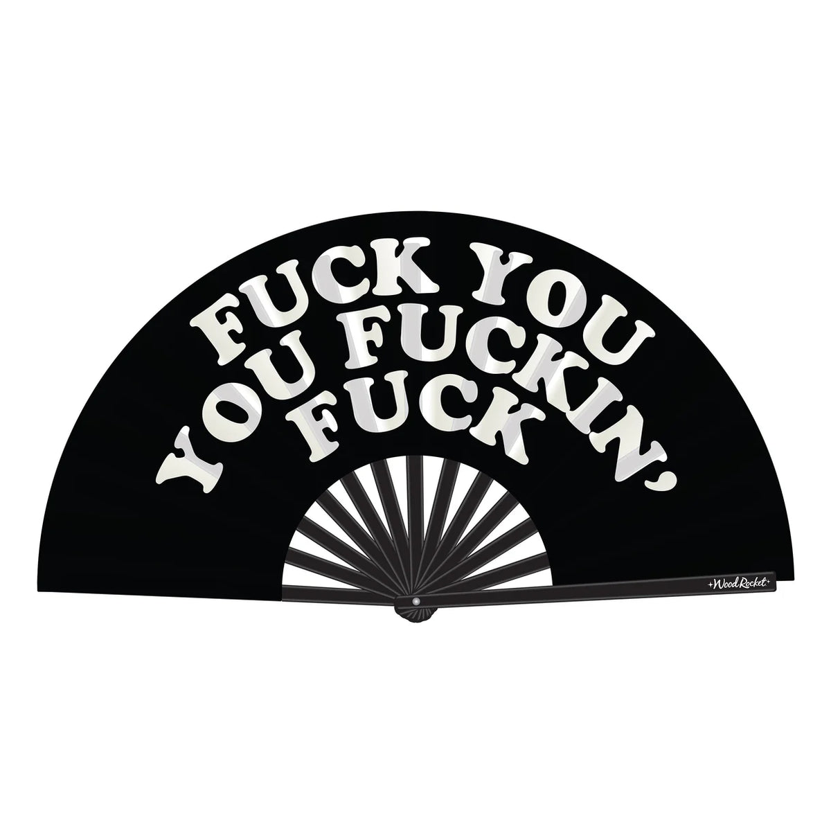 Fuck You You Fucking Fuck Pride Hand Fan - Wooden