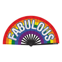 Fabulous Pride Hand Fan - Wooden