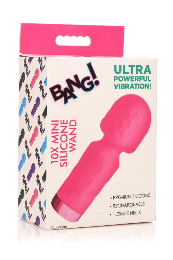 BANG ! 10X Mini Silicone Wand -Pink