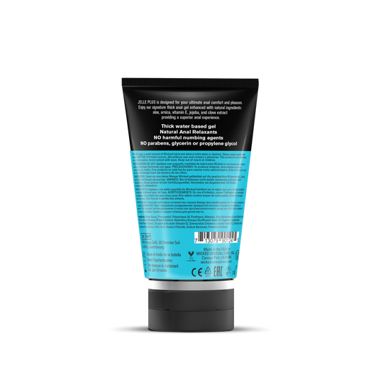 Wicked Jelle Plus Relaxants Anal Lubricant -4oz