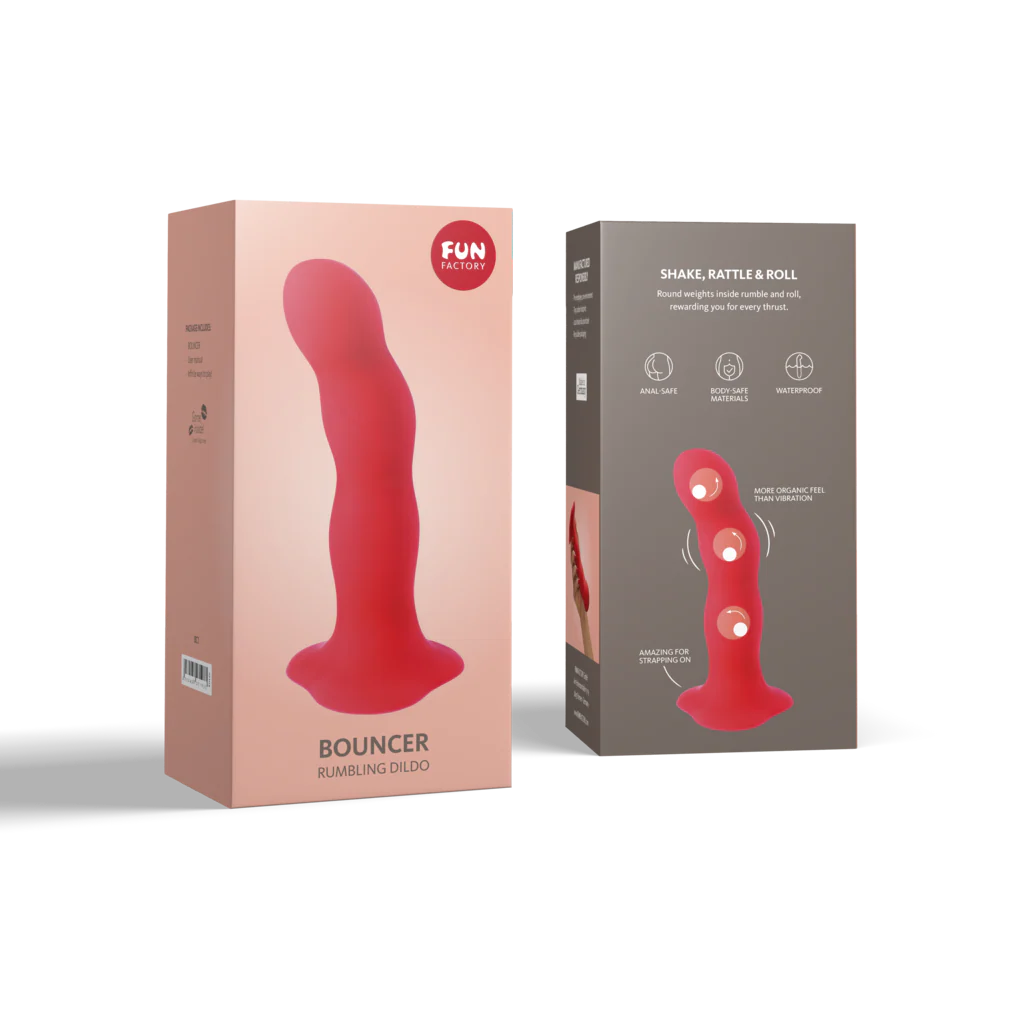 Fun Factory Bouncer Rumble Dildo - Red