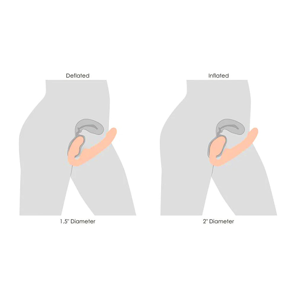 Ergo-Fit "Twist" Inflatable Vibrating Strap-On