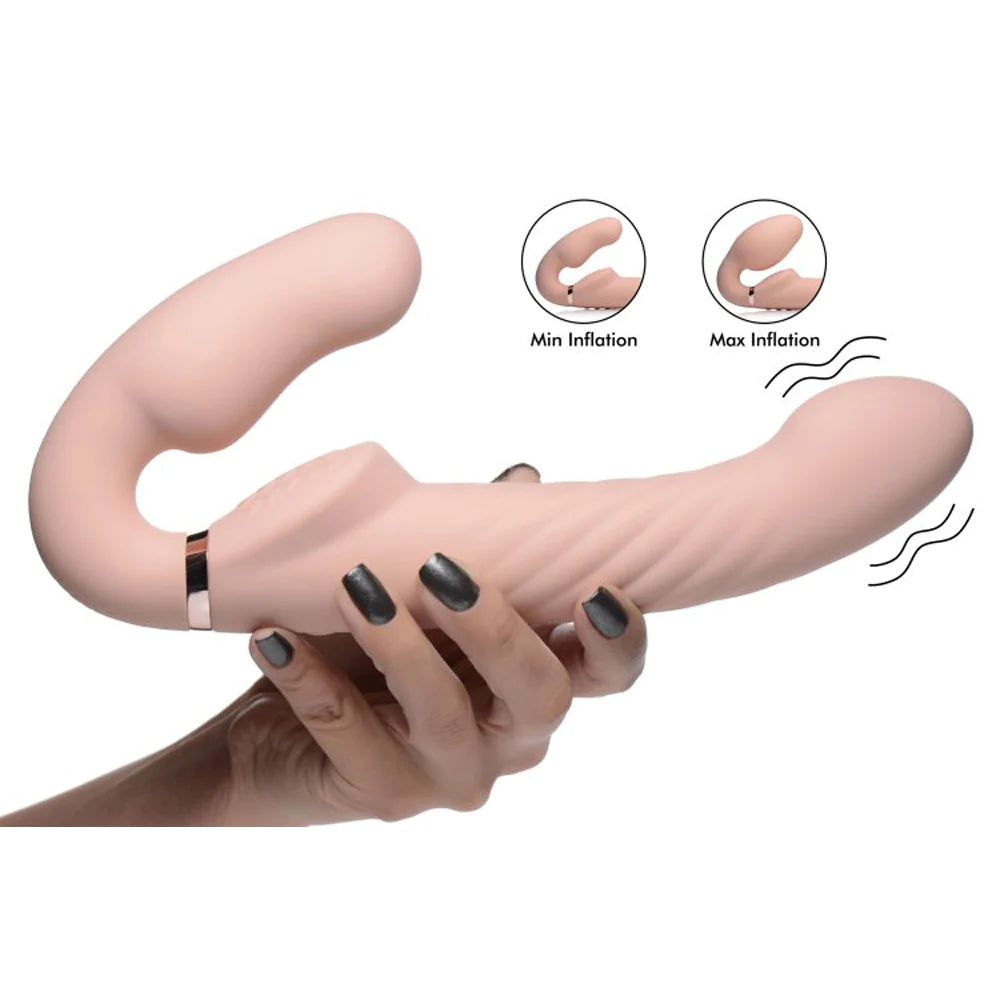 Ergo-Fit "Twist" Inflatable Vibrating Strap-On