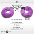 MS ''Cuffed in Fur'' Furry Handcuffs -Purple