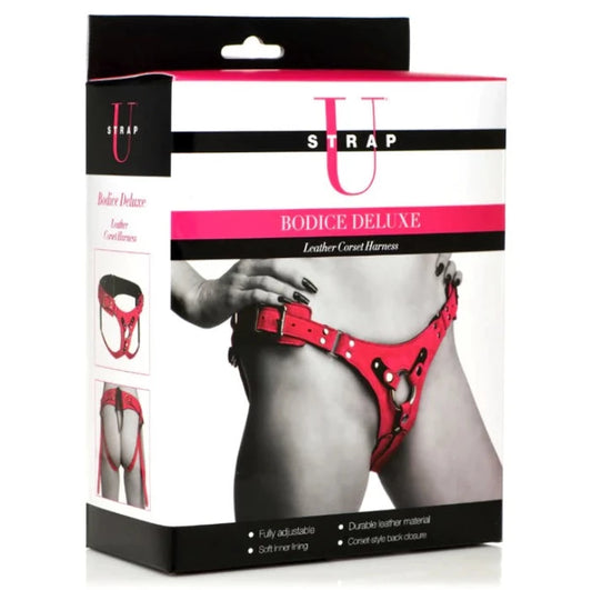 U Strap "Bodice" Deluxe Harness -Pink