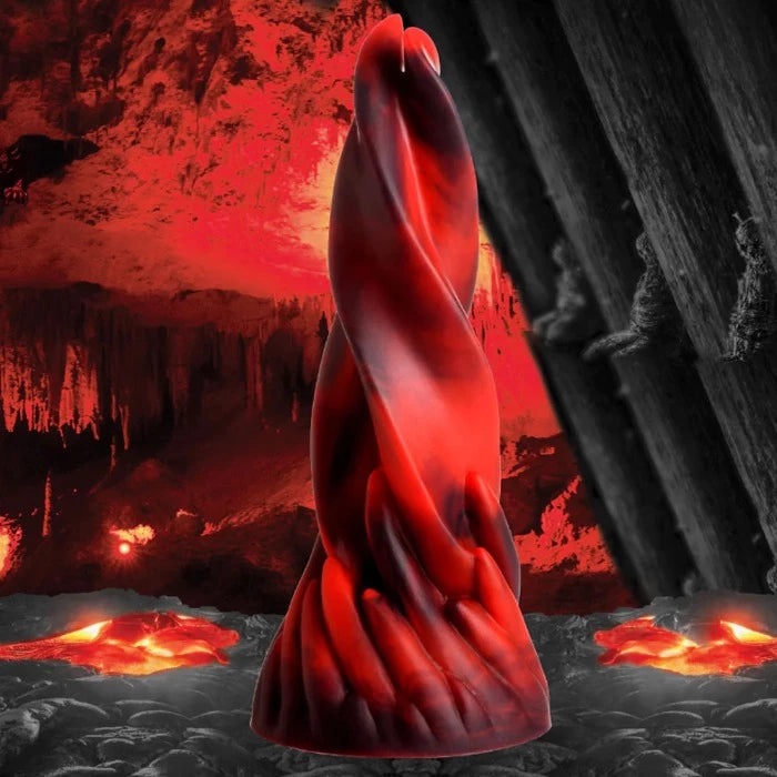 Creature Cocks 'Hell Kiss' Twisted Tongues Dildo