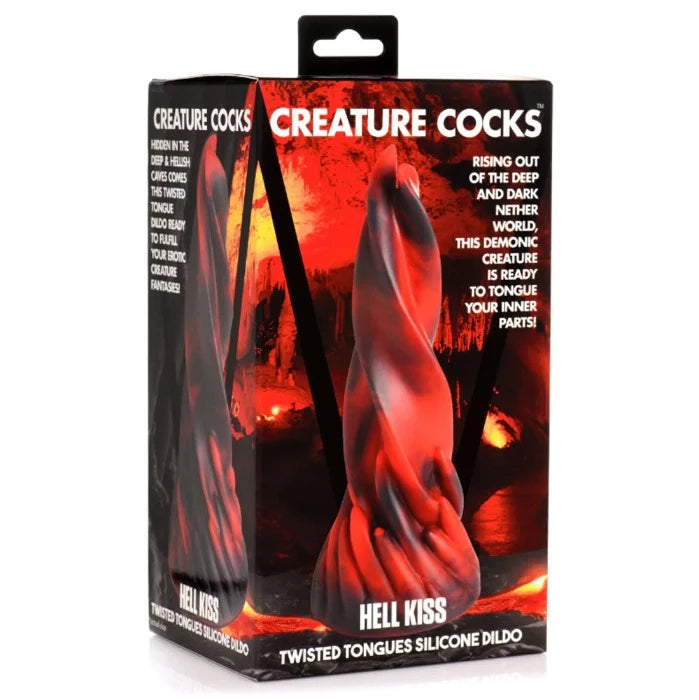 Creature Cocks 'Hell Kiss' Twisted Tongues Dildo