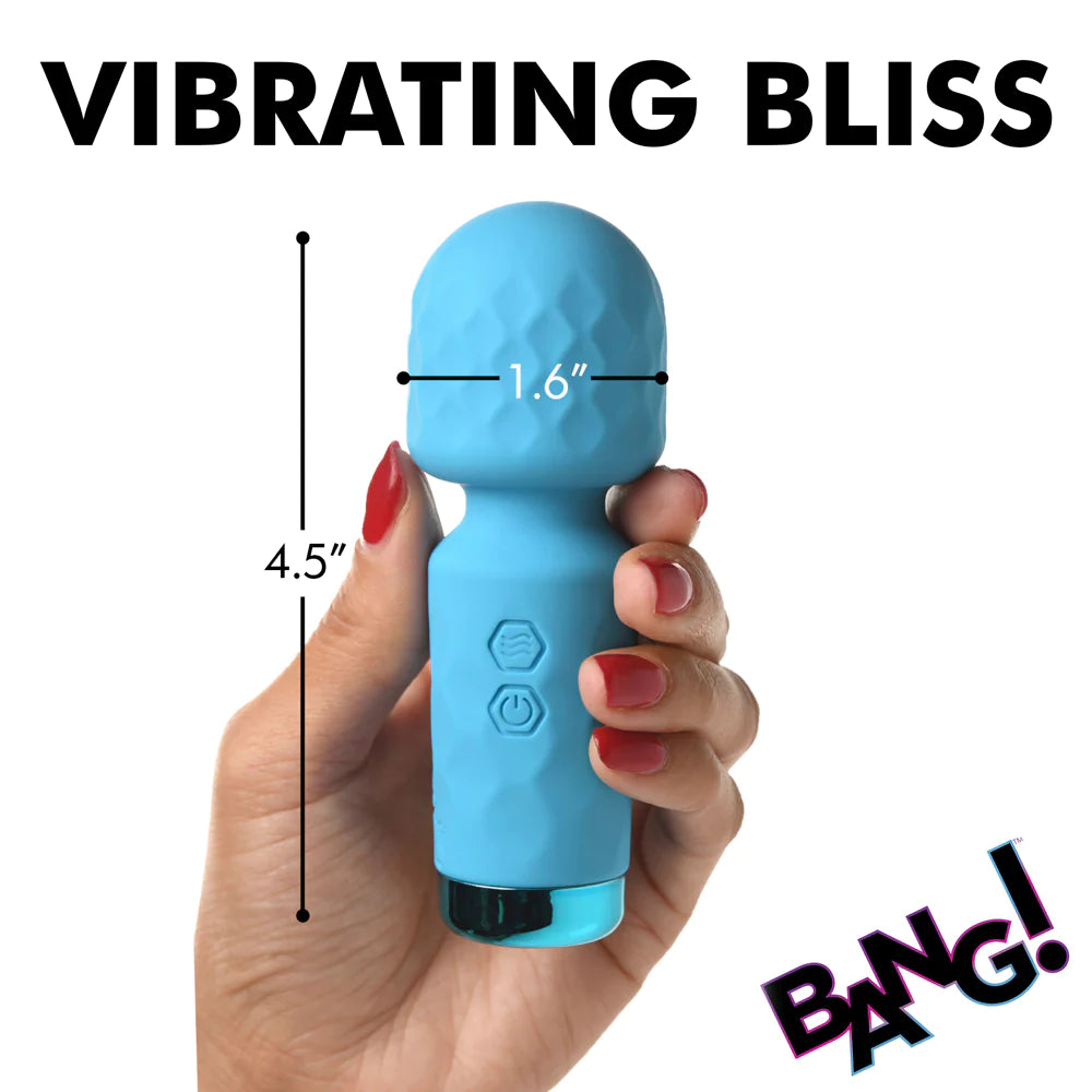Bang! 10X Mini Silicone Wand -Blue