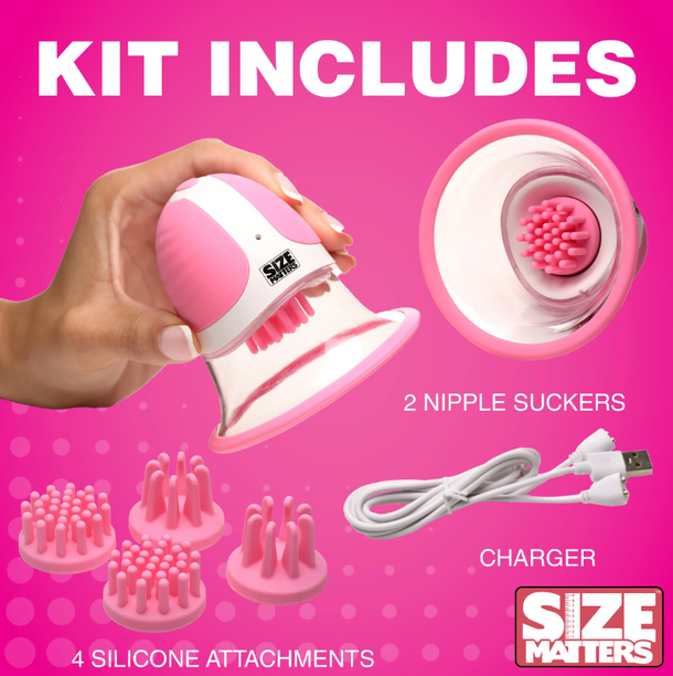 SIZE MATTERS - 10X Rotating Nipple Suckers