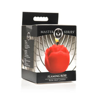 MS "Flaming Rose" Rose Drip Candle -Red
