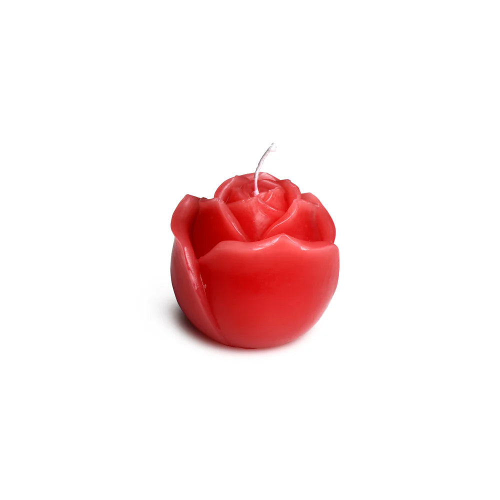 MS "Flaming Rose" Rose Drip Candle -Red