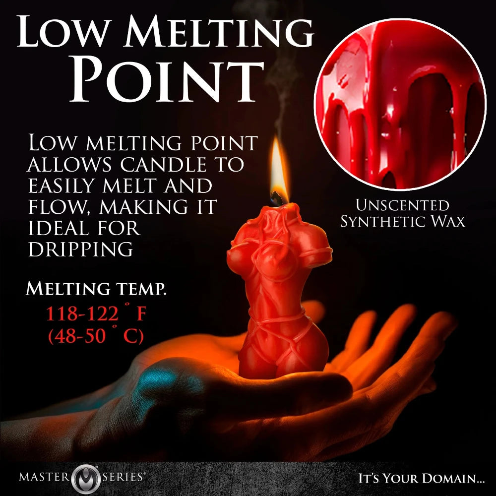 MS "Bound Goddess" Drip Candle -Red