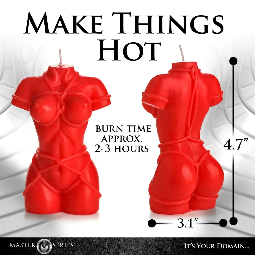 MS "Bound Goddess" Drip Candle -Red
