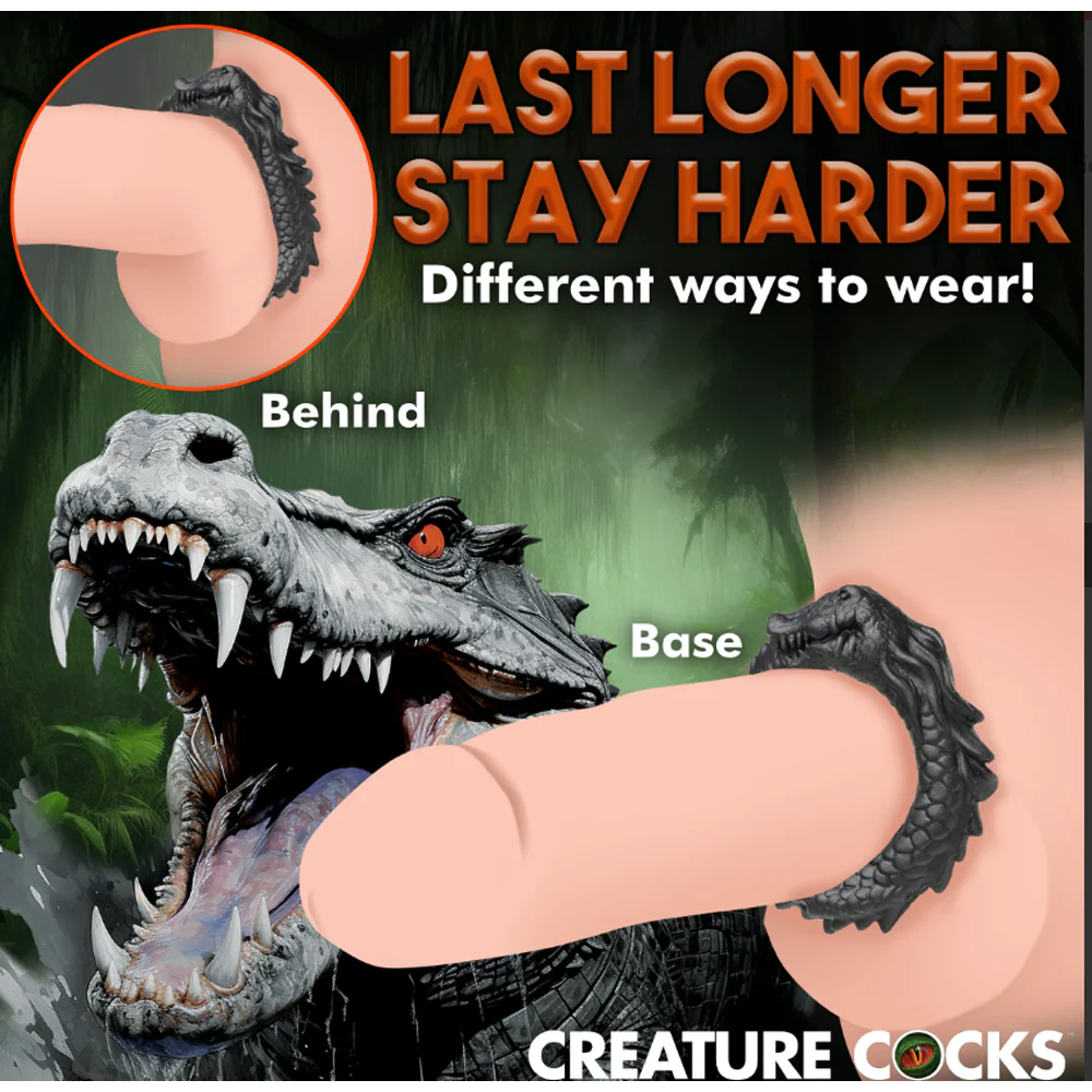 Creature Cocks "Black Caiman" Cock Ring