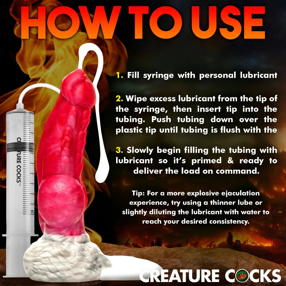 Creature Cocks 'Resurrector' Phoenix Squirting Dildo