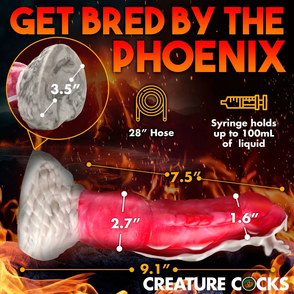 Creature Cocks 'Resurrector' Phoenix Squirting Dildo