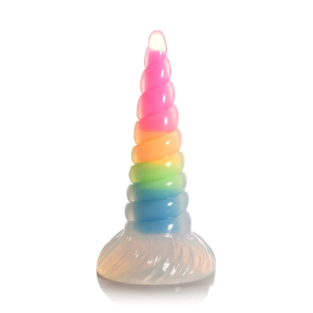 Creature Cocks 'Uni-Glow' Glow-In-Dark Rainbow Dildo