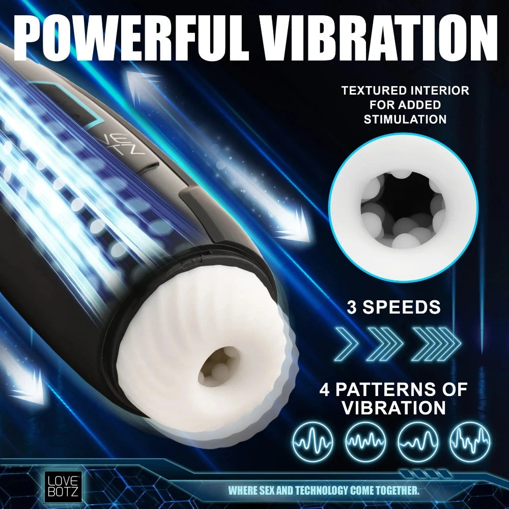 Love Botz "The Milker" Max 14X Thrusting/Vibrating Masturbator