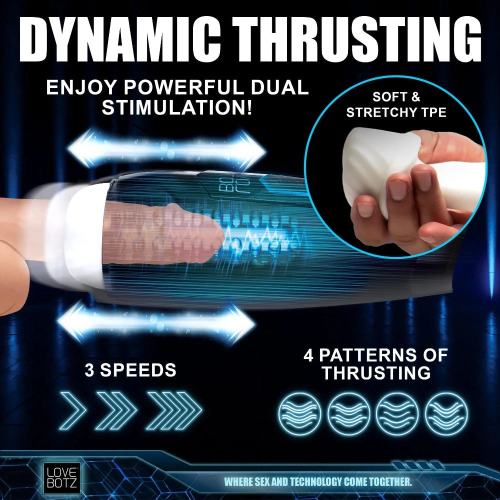 Love Botz "The Milker" Max 14X Thrusting/Vibrating Masturbator