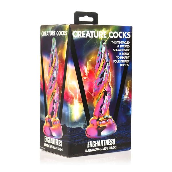 Creature Cocks "Enchantress" Rainbow (GLASS) Dildo